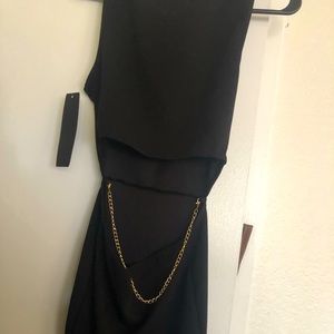 Black dress back out short small